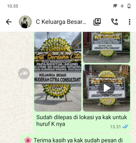Pengiriman Papan Bunga Duka Universitas Esa Unggul